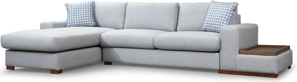 Kënd-sofë Atelier del Sofa, Loop 14, ngjyrë gri e çelët - 6