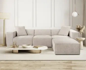 Këndare Lora me pouffe, ngjyrë moka