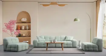 Karrige një vendëshe Atelier del Sofa, Pescara O1, ngjyrë jeshile e çelët