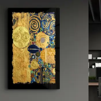Pikturë dekorative prej xhami të temperuar, shumëngjyrëshe, CAM-3054, 46x72cm