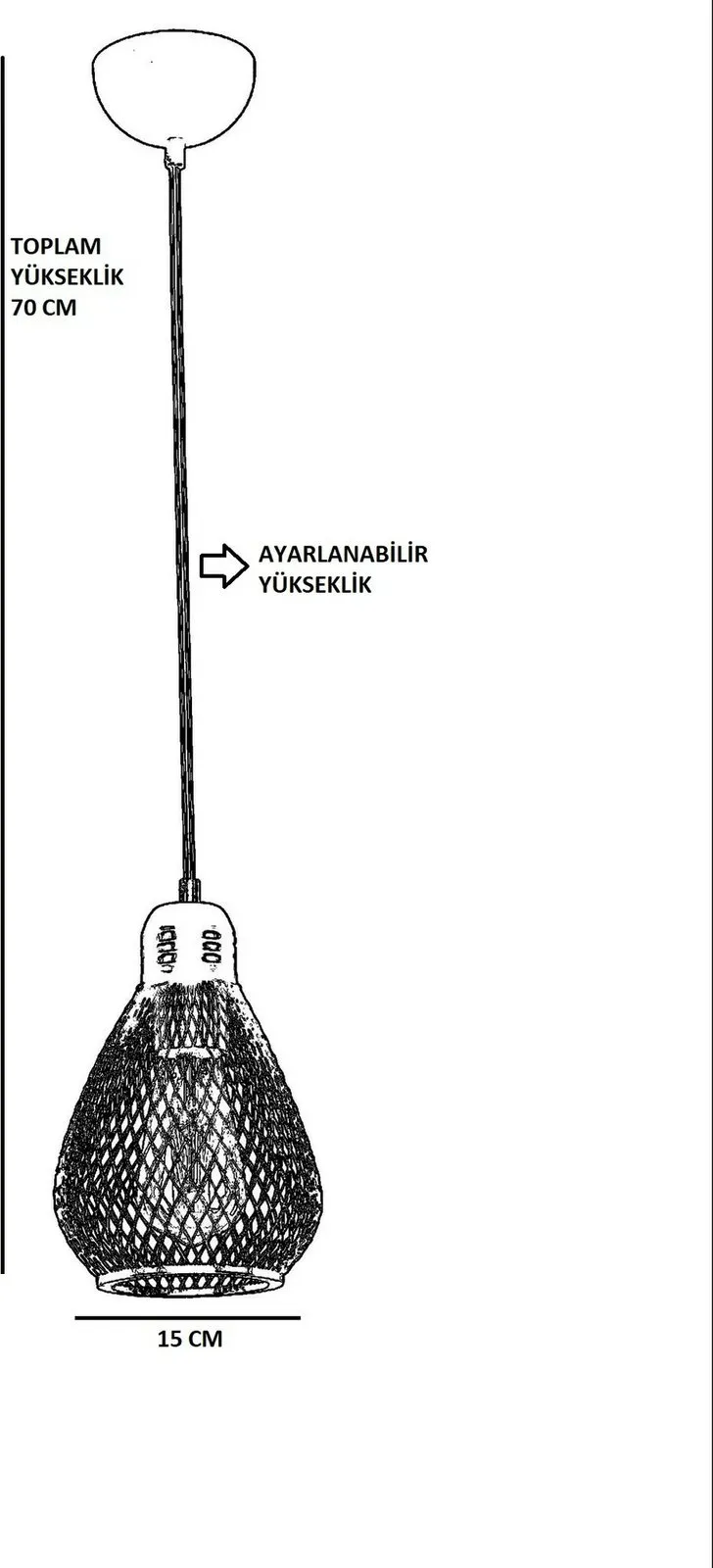 Llambë tavani Opviq, njësh, ngjyrë ari, stil antik - 3