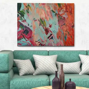 Pikturë dekorative me vaj, shumëngjyrëshe, Wallity OP2095542463, 70x100cm