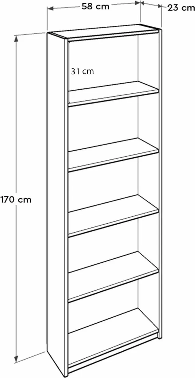 Librari / Raft Librash Ktp, bardhë - 7