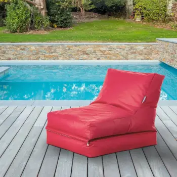 Sofë-krevat për kopsht, një vend, ngjyrë e kuqe, Atelier del Sofa, Fiesta