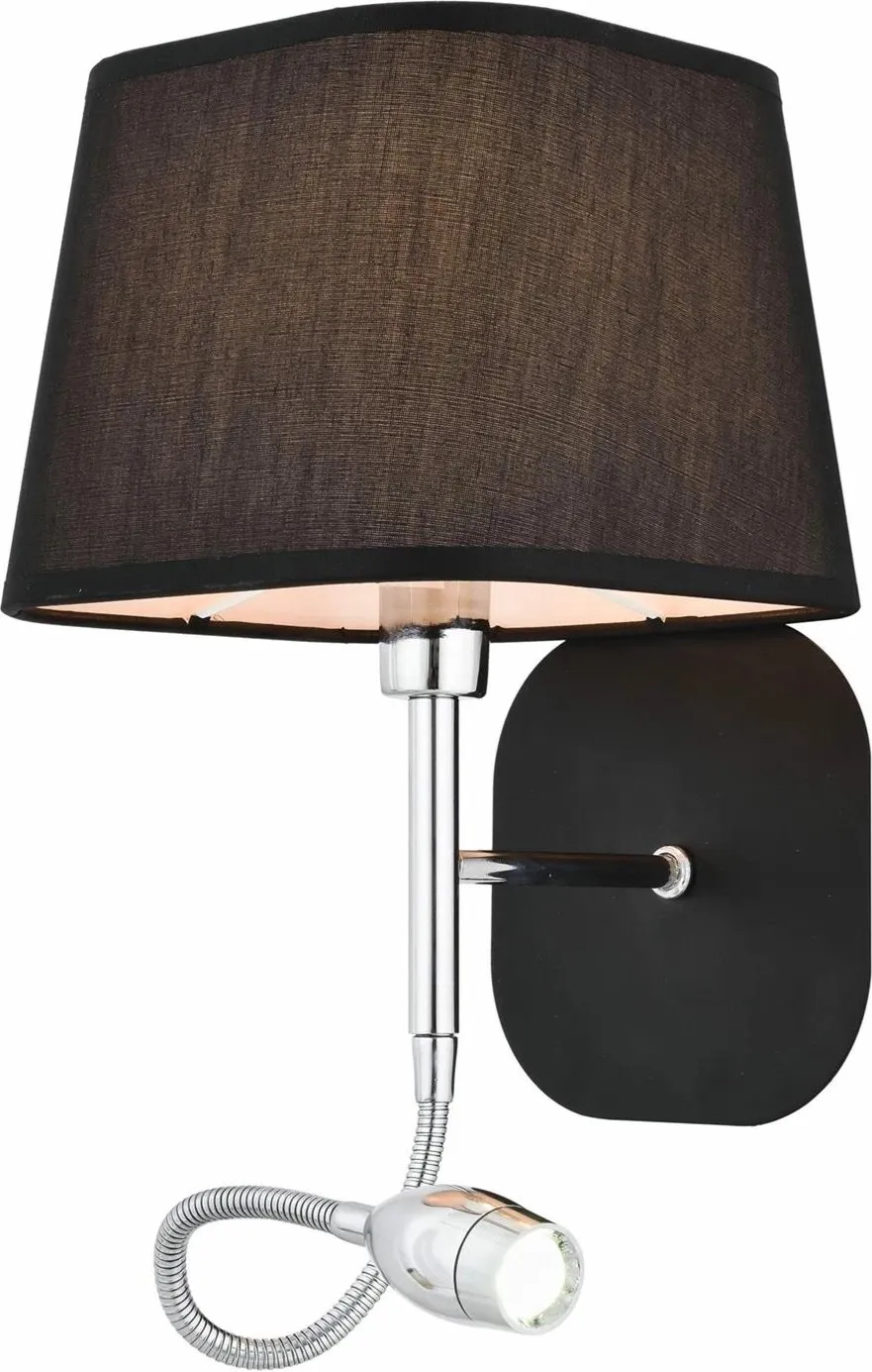 Llambë muri Opviq, HAP-9071-1BS-LED, e zezë dhe argjendtë - 1