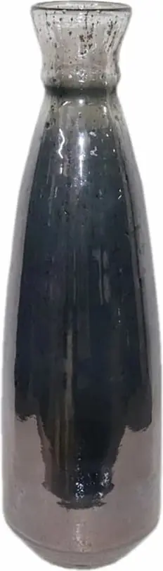 Vazo xhami Among, ngjyrë gri, 18x18x56 cm