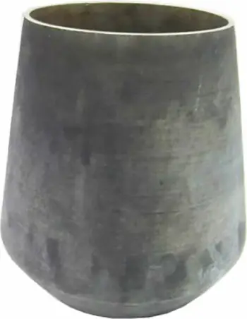 Mbajtës qirinjsh CINZA tealight, xham, gri-ari, 15x15x16 cm