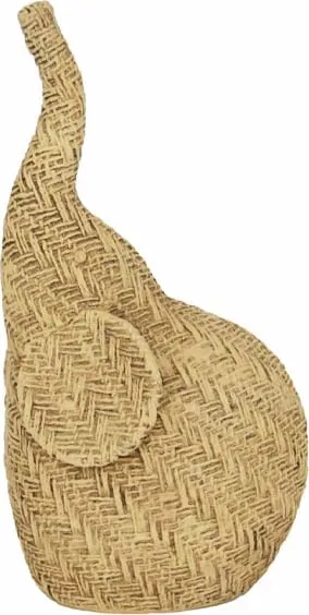 Dekor elefant, polirezine, natyrale, 12.5x10x24 cm - 1