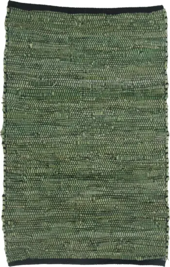 Qilim lëkure ngjyrë bari, 60x90cm