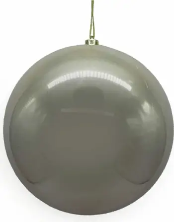 Top dekorativ për pemë të Vitit të Ri, plastikë, ngjyrë shampanjë, 20x15x20 cm