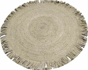 Qilim Amara, jute, bezhë, 120x120cm