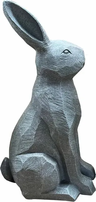 Dekor lepur Roger, polirezine, ngjyrë gri, 21x16x40cm - 2