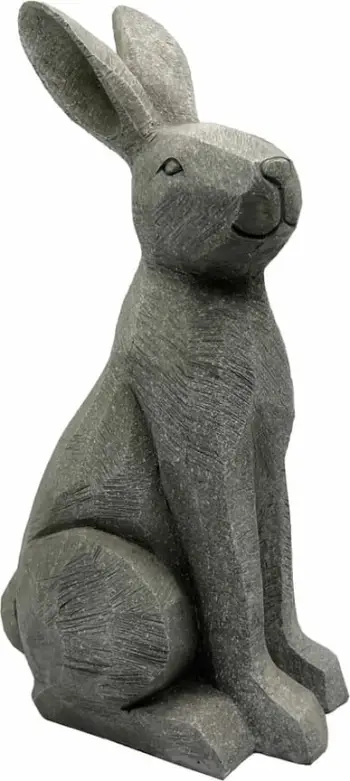 Dekor lepur Roger, polirezine, ngjyrë gri, 21x16x40cm