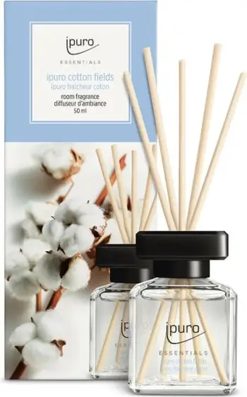 Aromë ambienti ipuro essentials cotton fields, shishe qelqi, 50ml, 5x6x15cm
