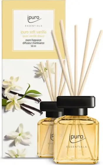 Aromë ambienti ipuro soft vanilla, shishe qelqi, 50ml, 5x6x15cm