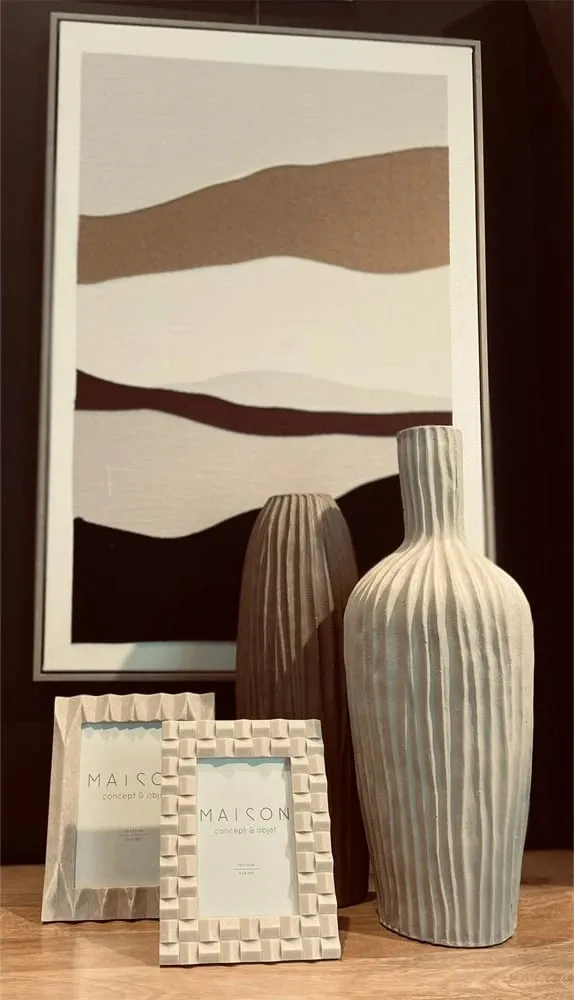 Kornizë për foto Cubic, polirezina, ngjyrë e bardhë, 17x2x22 cm - 2