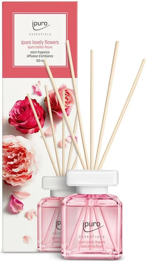 Aromë dhome Lovely Flowers, qelq, 100ml, 6x7x23cm - 1