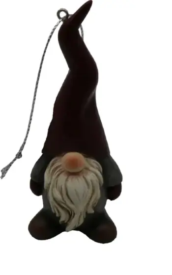 Stoli Krishtlindjesh elf, shumëngjyrësh, polirezine, 4x3x8cm