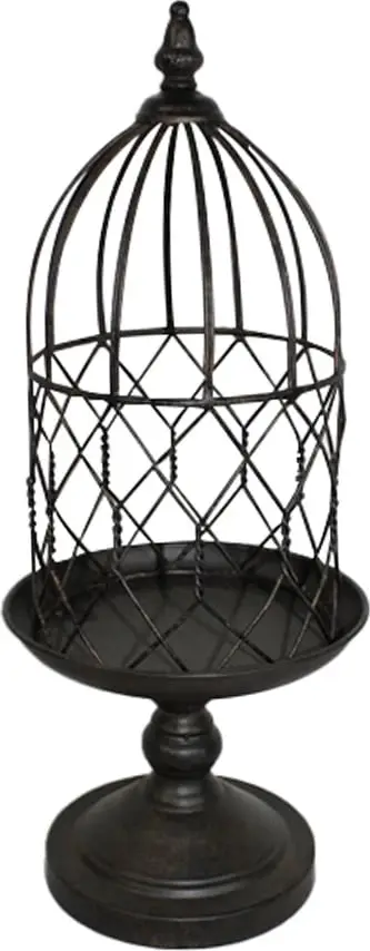 Kafaz dekorativ Berry, metal i zi, 21x21x50cm