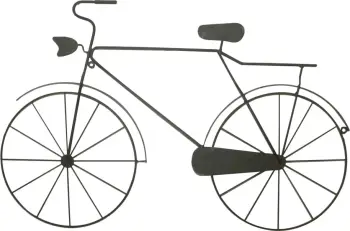 Dekor muror Tandem, metal i zi, 65x1x43 cm