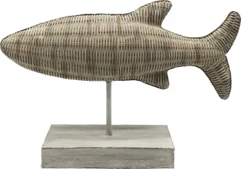 Dekor peshk, polirezine, natyrale, 27x8x18cm