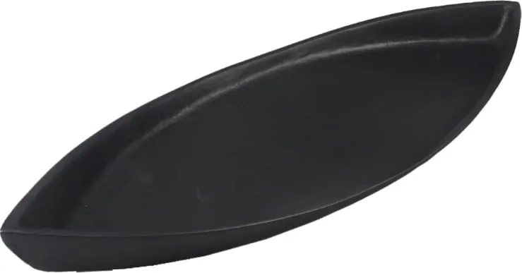 Tabaka dekorative KEN, alumini, ngjyrë e zezë matte, 50x18x5cm - 1