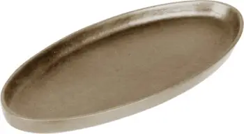 Tabaka dekorative NEDD, alumin, ngjyrë shampanjë, 39x19x2cm