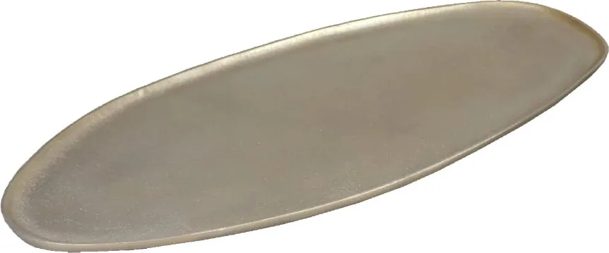 Tabaka dekorative MANDY, alumin, ngjyrë shampanjë, 59x27x1 cm - 1