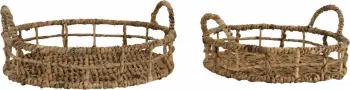 Set tabakosh Thasos, 2 copë, kashtë deti natyrale, 40x40x9 cm