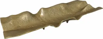 Tabakë dekorative GRANTAS, alumin, ngjyrë ari, 60x21x7cm