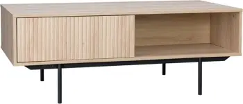Tavolinë kafeje Rigote, 1 sirtar, sonoma e zezë, 120x59x45