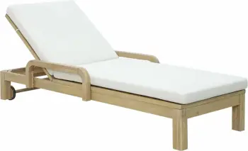 Shezlong Anasa me jastëk, bezhë, 184x73x86