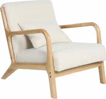 Fotel organik, bezhë, 66x82x73 cm