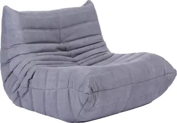 Pouf komod, kadife ngjyrë gri e çelët, 89x100x70cm