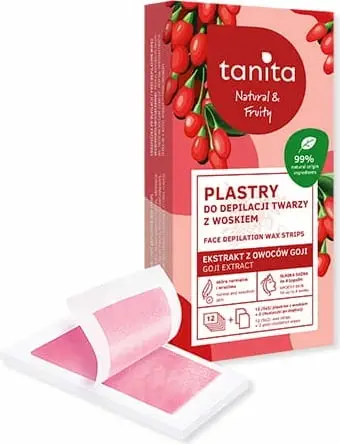 Letër depilimi fytyre Tanita Natural&Fruity, 12 pcs