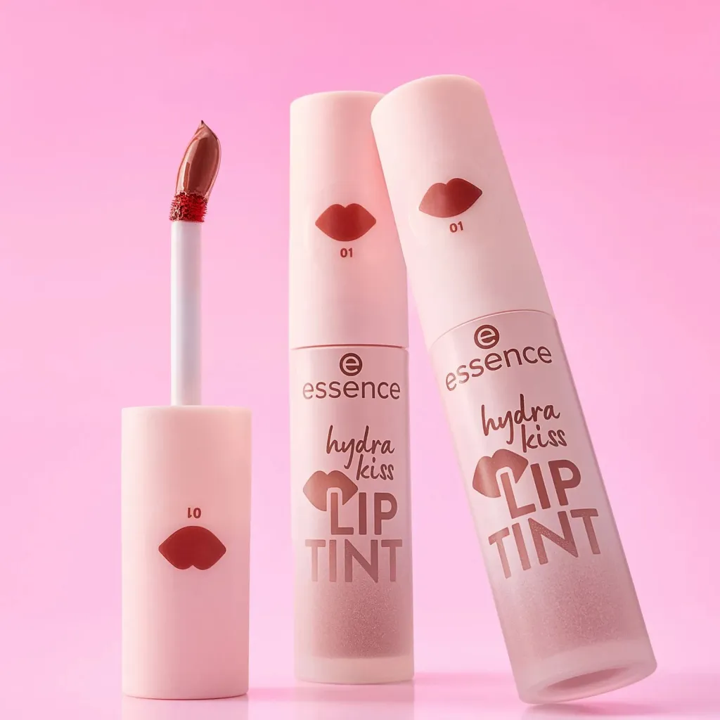 Shkëlqyes për buzë Essence Hydra Kiss Lip Tint, 01 Blushing Nude, 4 ml - 3
