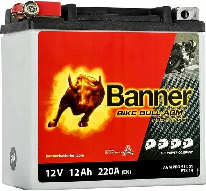 Bateri 12v 12ah Agm Pro 514 01 Etx 14 - 1