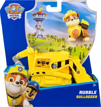 Paw Patrol Rubble's Bulldozer Vehicle and Figure