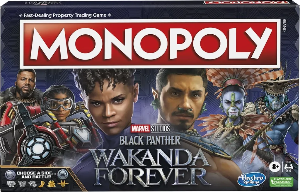 Monopoly Marvel Black Panther Wakanda Forever Game - 1