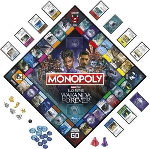Monopoly Marvel Black Panther Wakanda Forever Game - 2