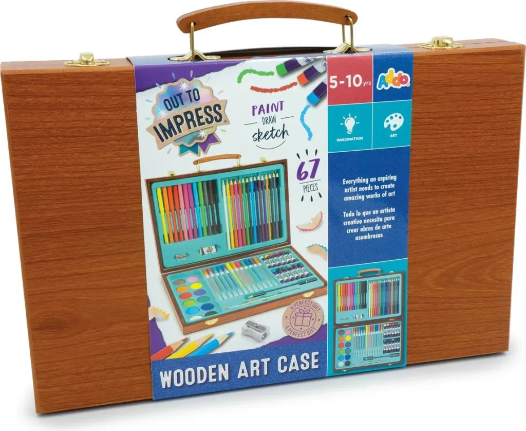 Out To Impress Wooden Art Case Craft Set - 2