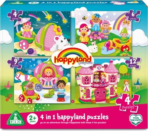 Happyland 4-in-1 Fairytale Puzzles - 1