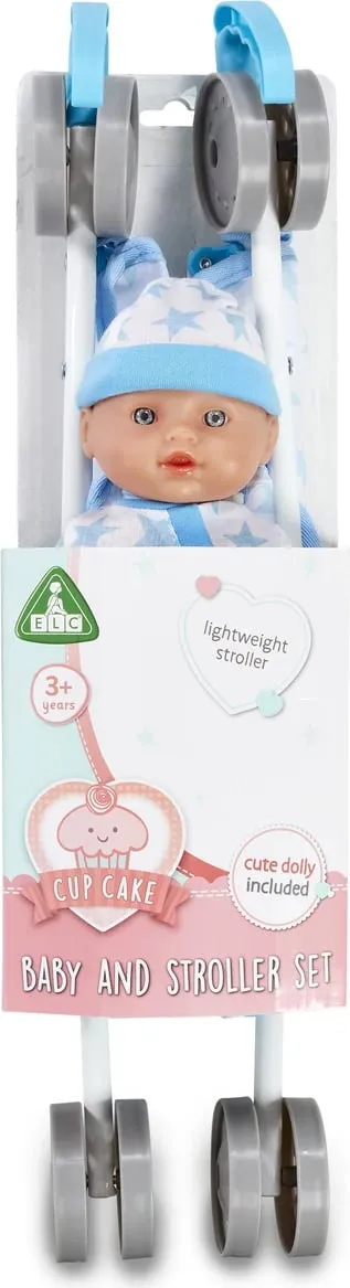 Cupcake Doll & Stroller - Blue - 1