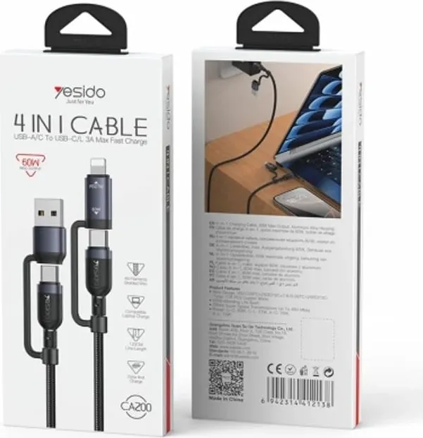 Kabllo 4 Ne 1 Type-c Iphone Usb - 1