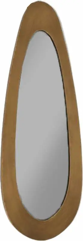 Pasqyrë GALET, ngjyrë ari metalik, 35x2x97.5 cm