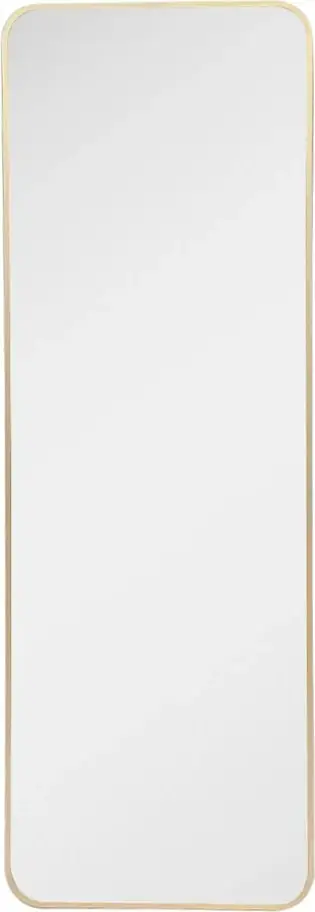 Pasqyrë drejtkëndëshe, ngjyrë ari, 40x120cm