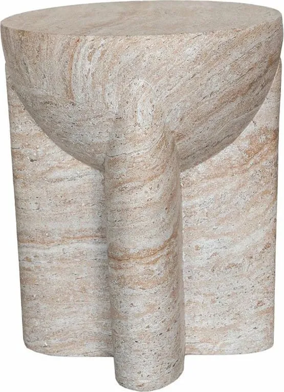 Tavolinë anësore Lithos Handle, bezhë, 36.5x36.5x46.5 - 3