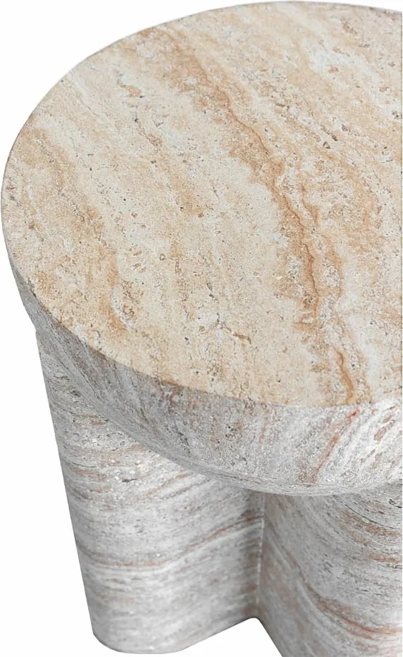 Tavolinë anësore Lithos Handle, bezhë, 36.5x36.5x46.5 - 4