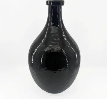 Vazo FLACON qelqi, ngjyrë e zezë, 27.5x27.5x46cm