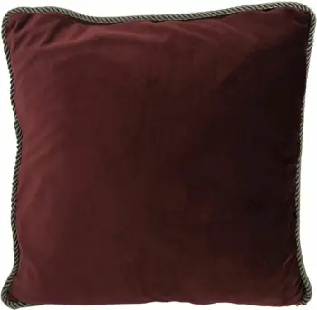 Jastëk dekorativ Solid, kadife, bordo, 50x50cm